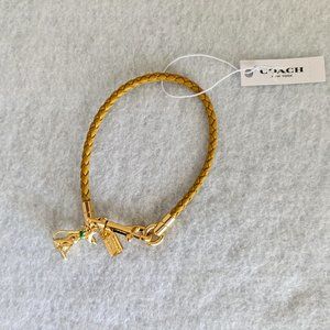 NEW! Disney X Coach Braided Friendship Bracelet With Pluto Charm